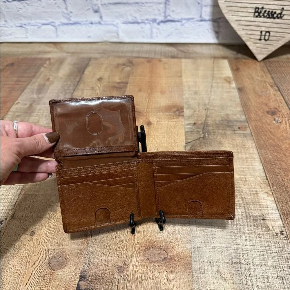 BULL GUARD Mens RFID Blocking Bifold Wallet Soft Genuine leather
